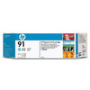 [HP] 잉크 C9470A (No.91/라이트시안)