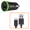 [벨킨] 차량용 분리형충전기 2.1A USB-1포트 Micro-5핀 안드로이드용