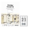 폼텍/전산라벨/LCC-3105/10매/21칸/63.5*38.1mm/투명필름라벨