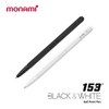 모나미/유성펜/153/Black&White/0.7mm/흑색/화이트바디