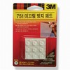 3M/미끄럼방지패드/투명/원형/751/12.7*3.5mm/유리용/18입