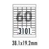 [폼텍] 바코드용라벨 LS-3101(100매/60칸/38.1x19.2mm)