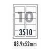 [폼텍] 분류표기용라벨 LS-3510(100매/10칸/88.9x52mm)
