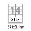 [폼텍] 주소용라벨 LS-3108(100매/14칸/99.1x38.1mm)