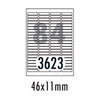 [폼텍] 분류표기용라벨 LS-3623(100매/84칸/46x11mm)