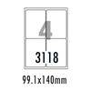 [폼텍] 물류관리용라벨 LS-3118(100매/4칸/99.1x140mm)