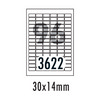 [폼텍] 분류표기용라벨 LQ-3622(20매/96칸/30x14mm)