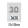 [폼텍] 화일인덱스용라벨 LS-3628(100매/30칸/12x130mm)