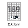 [폼텍] 분류표기용라벨 LQ-3189(20매/189칸/25.4x10mm)