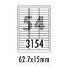 [폼텍] 분류표기용라벨 LS-3154(100매/54칸/62.7x15mm)