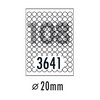 [폼텍] 분류표기용라벨 LQ-3641(20매/108칸/A4)