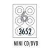 [폼텍] CD/DVD라벨 PS-3652 10매