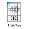 [폼텍] 바코드용광택라벨 LB-3102(100매/40칸/47 x 26.9mm)