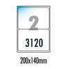 [폼텍] 물류관리용광택라벨 LA-3120(20매/2칸/200 x 140mm)