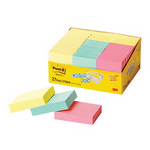 [3M] 포스트잇 캐비넷팩 653-9A 노랑+바다+핑크 27패드(51*38mm)