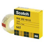 [3M] 투명양면테이프리필 665-6 18mm*7.6M(6입)