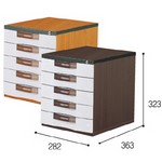 [우드맥스] 서류함 K5단 WD705W 대형(282*363*323mm)