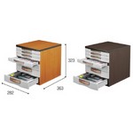 [우드맥스] 서류함 K7단 WD707W 대형3단+소형4단(282*363*323mm)
