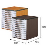 [우드맥스] 서류함 K10단 WD710W 소형(282*363*323mm)