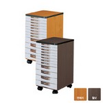 [우드맥스] 서류함 K12단 WD7012W 대형4단+소형8단 이동식(282*363*550mm)