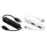 [알파IC] USB2.0 4포트 AIC-MULTI-HUB02BK 멀티플러스 (블랙/화이트)