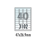 [폼텍] 레이저용 방수라벨 PP-3102 10매 40칸 47*26.9mm