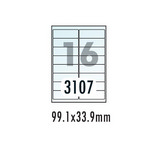 [폼텍] 레이저용 방수라벨 PP-3107 10매 16칸 99.1*33.9mm
