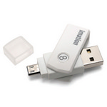 [이메이션] OTG메모리 듀얼 16GB 화이트 스윙(USB OTG) USB2.0