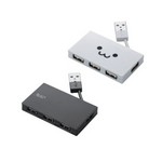 알파/USB허브/U2H-YK4B/USB2.0/4포트/블랙