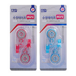 [알파] 미니 수정테이프 ACT-1158S 2입(5mm*5M)(색상랜덤발송)
