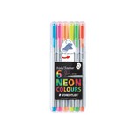 스테들러/수성펜/화인라이너세트/네온/334-SB6CS3/0.3mm/6색