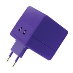 예일/여행용어댑터/USB/2포트/퍼플