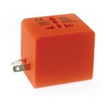 예일/여행용어댑터/USB/2포트/오렌지