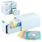 [에이데이타] CD보관함 CD150B (150장 보관가능/양면 칼라부직포75매 포함)
