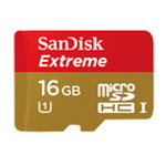 [샌디스크] 익스트림 Micro-SDHC 16GB (CLASS10/45MB/s)