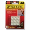 3M/미끄럼방지패드/투명/원형/751/12.7*3.5mm/유리용/18입