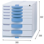[시스맥스] 서류함 MK070 맥스7단 연회색(W300*D356*H332mm)