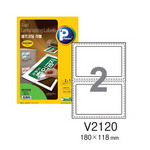 [프린텍] 셀프코팅라벨 V2120-10(10매/2칸)
