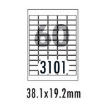 [폼텍] 바코드용라벨 LS-3101(100매/60칸/38.1x19.2mm)