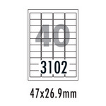 [폼텍] 바코드용라벨 LS-3102(100매/40칸/47x26.9mm)