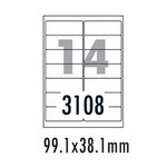 [폼텍] 주소용라벨 LQ-3108(20매/14칸/99.1x38.1mm)