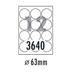 [폼텍] 분류표기용라벨 LQ-3640(20매/12칸/ 63ø)