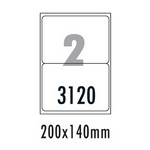 [폼텍] 물류관리용라벨 LS-3120(100매/2칸/200x140mm)