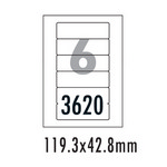 [폼텍] 주소용라벨 LS-3620(100매/6칸/119.3x42.8mm)