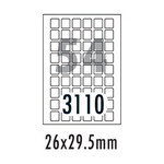 [폼텍] 분류표기용라벨 LQ-3110(20매/54칸/26x29.5mm)