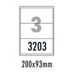 [폼텍] 물류관리용라벨 LQ-3203(20매/3칸/200x93mm)