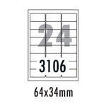 [폼텍] 주소용라벨 LQ-3106(20매/24칸/64x34mm)