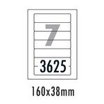 [폼텍] 화일인덱스용라벨 LS-3625(100매/7칸/160x38mm)