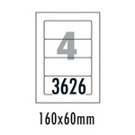 [폼텍] 화일인덱스용라벨 LS-3626(100매/4칸/160x60mm)