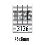 [폼텍] 분류표기용라벨 LS-3136(100매/136칸/46x8mm)